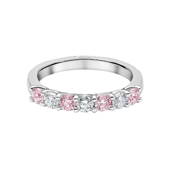 Picture of Fancy Pink 7 Stone Eternity Ring (0.70ct)