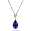 Picture of Laboratory-Grown Sapphire Drop Pendant (1.46ct)
