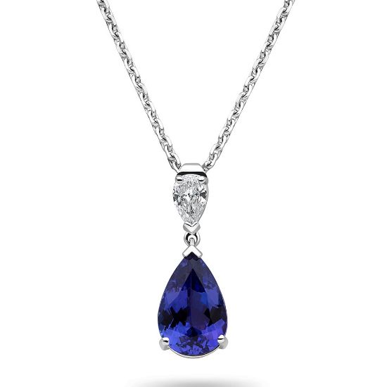 Picture of Laboratory-Grown Sapphire Drop Pendant (1.46ct)